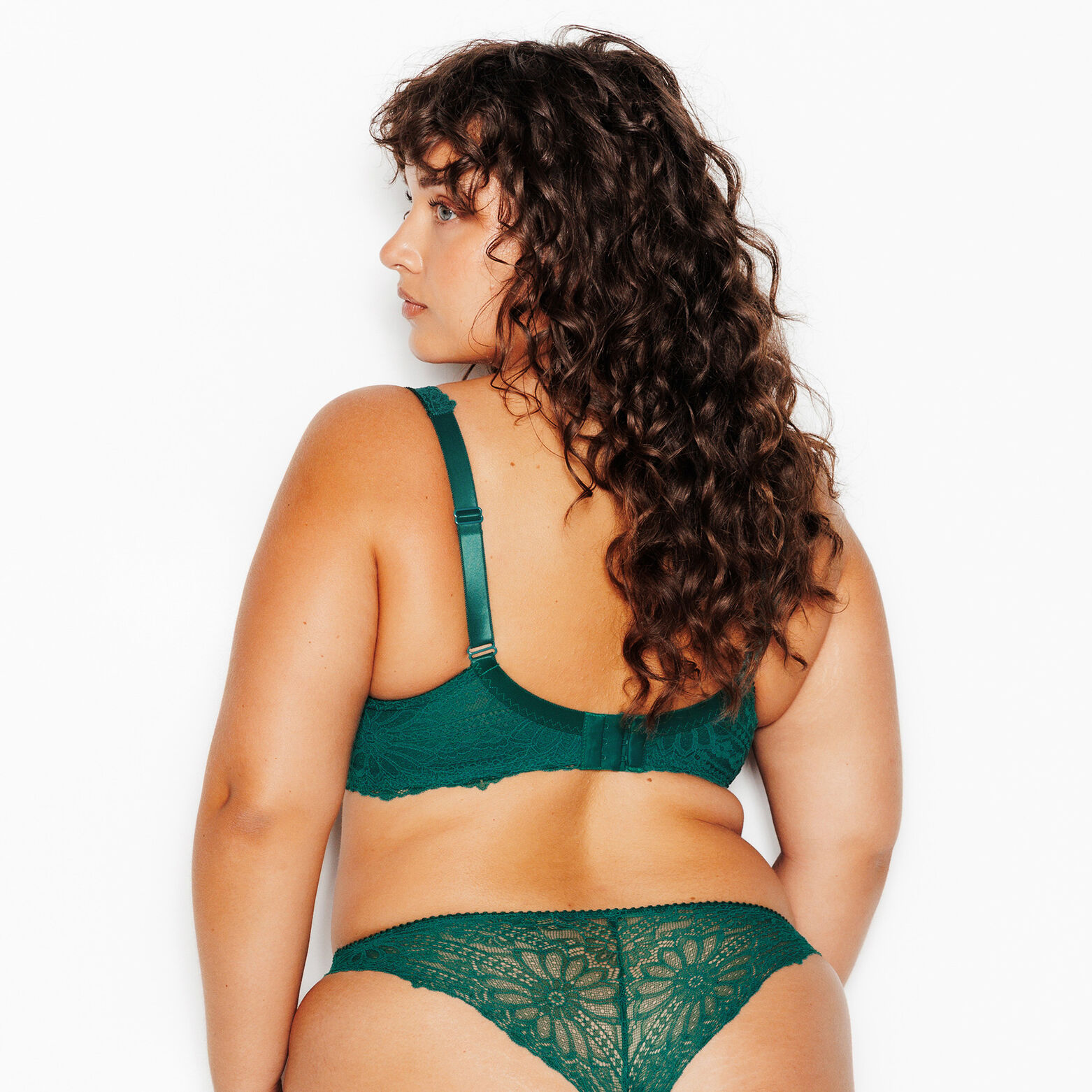 JANNEL TANGA DENTELLE VERT FONCE