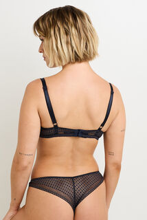 FLO SOUTIEN-GORGE EMBOITANT DENTELLE ANTHRACITE