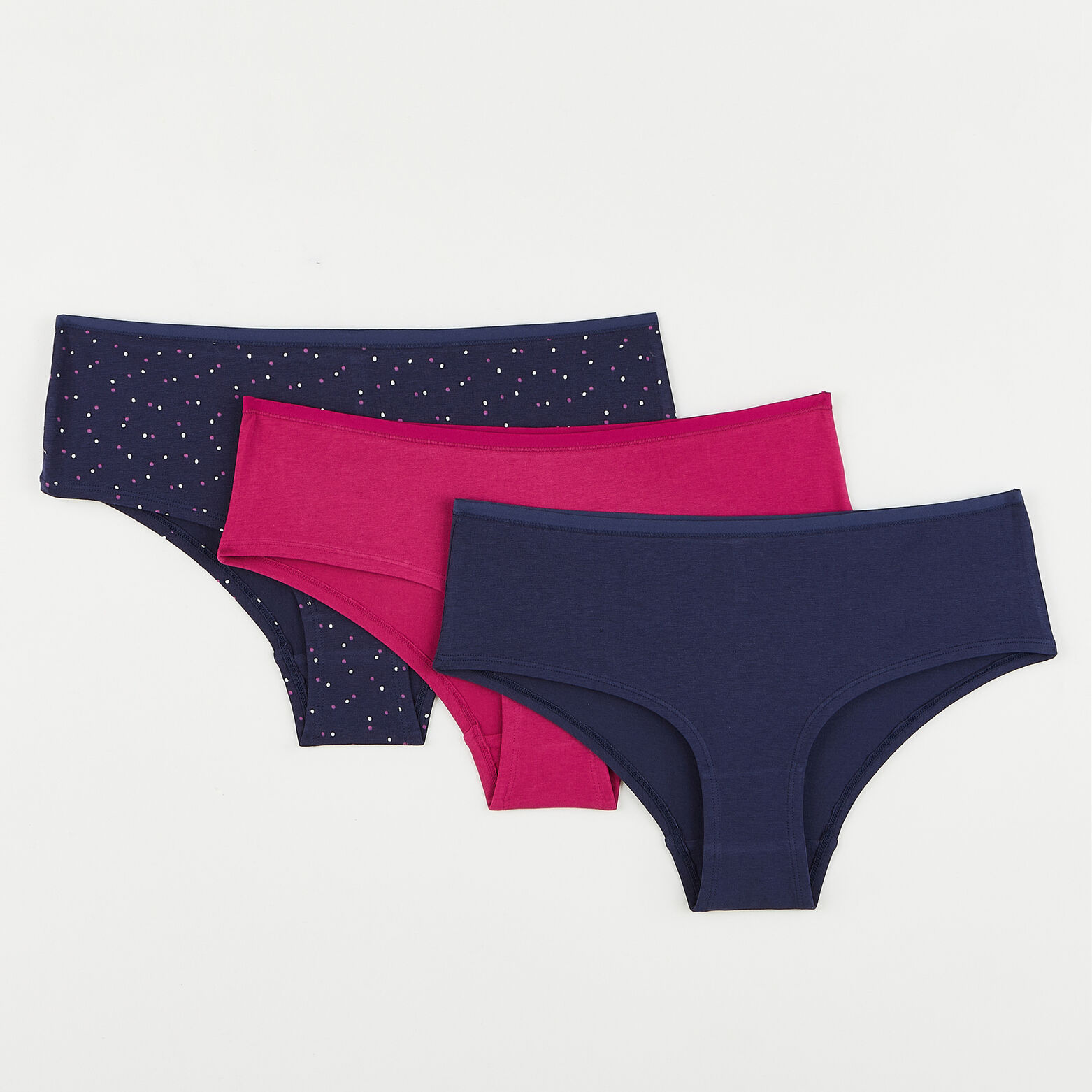 GERALDINE LOT SHORTY X3 COTON BIO MULTICOLOR