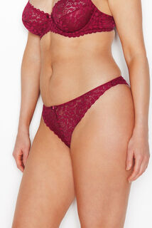 ISADORA TANGA DENTELLE BORDEAUX