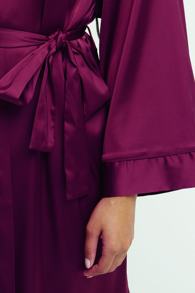 KIMONO SATIN ROUGE