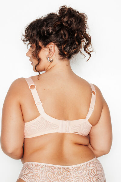 SOUTIEN-GORGE EMBOITANT DENTELLE POUDRE