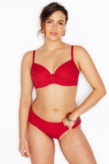 MALOU Maillot de bain culotte maxi ROUGE