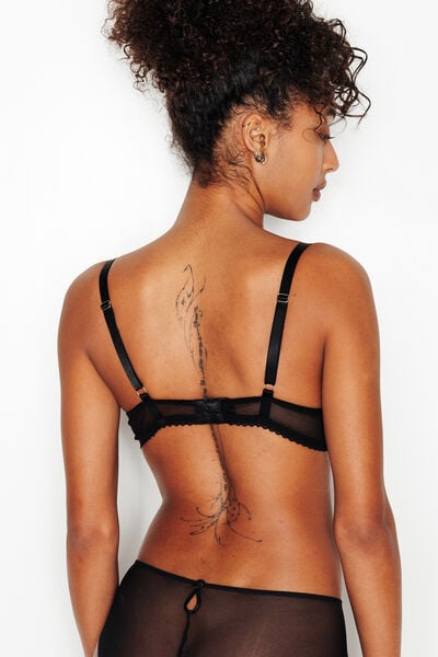 SOUTIEN-GORGE AMPLIFORME PUSH-UP MULTICO NOIR