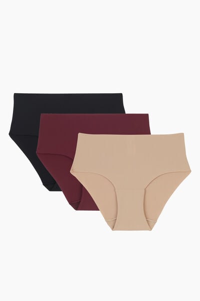 LOT DE 3 HIPSTERS DE SPORT MULTICO NOIR