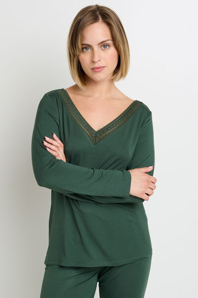 CAMILLE Tee-shirt manches longues KAKI