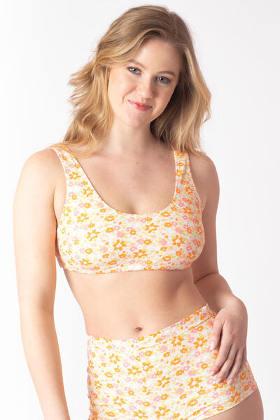 BRASSIERE CÔTE IMPRIMEE MULTICOLORE