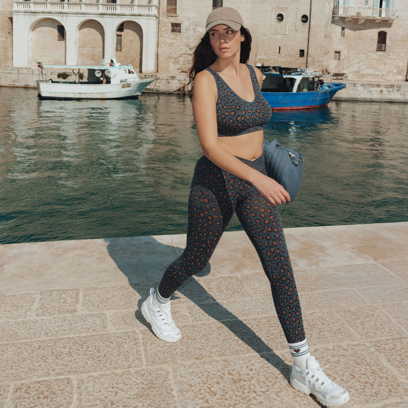 JIAELLE LEGGING MULTICO BLEU