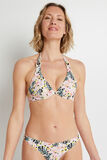 JIN MAILLOT DE BAIN TRIANGLE A ARMATURES BLANC/ROSE