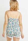 SYARA SHORT VISCOSE BLANC/VERT