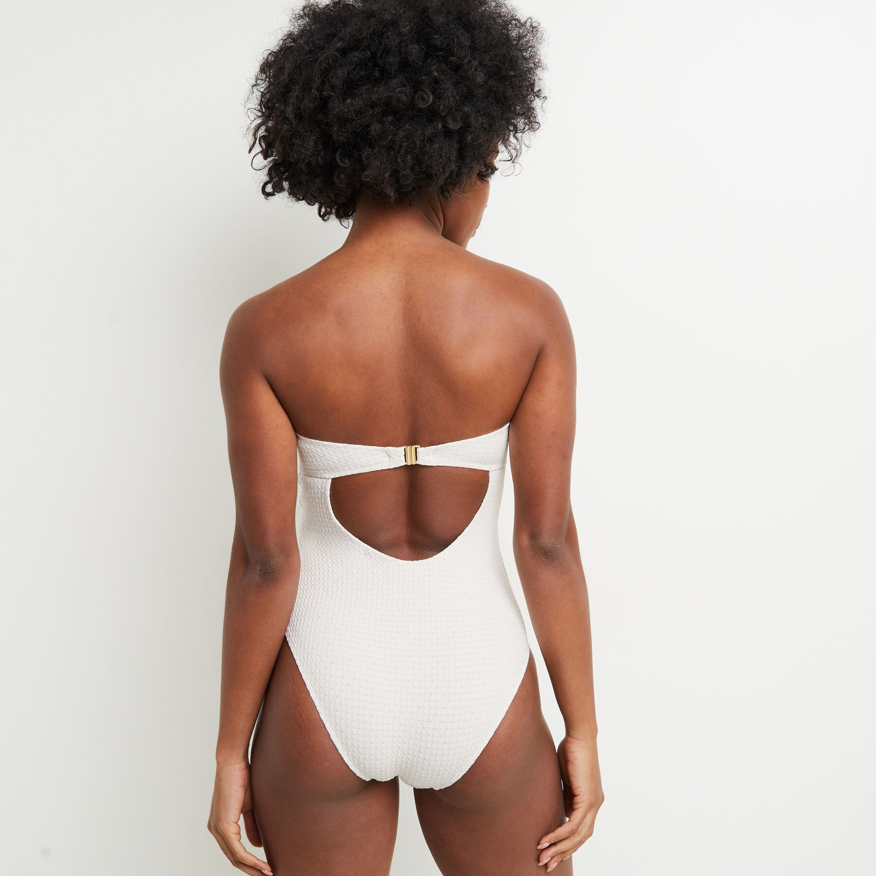 MAILLOT DE BAIN 1 PIECE BLANC RougeGorge