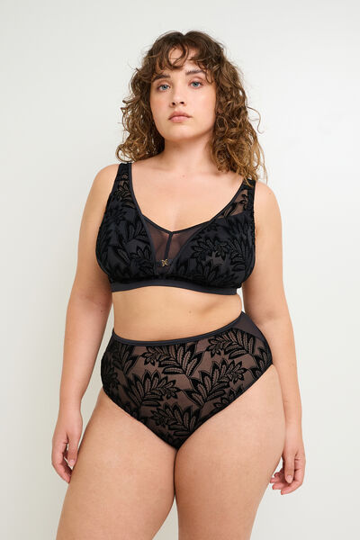 CULOTTE TAILLE HAUTE GRANDE TAILLE NOIR