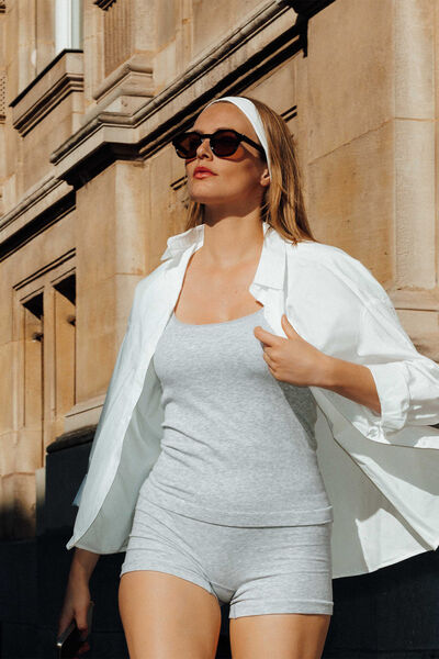 DEBARDEUR GRIS CLAIR