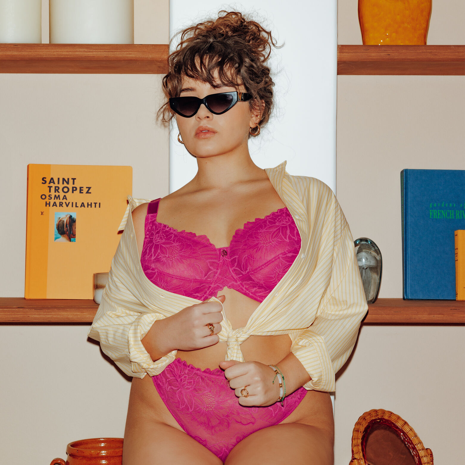 DONA+ SOUTIEN-GORGE EMBOITANT DENTELLE FUCHSIA