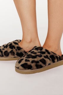 ANAELLE CHAUSSONS FEMME LEOPARD MULTICO MARRON