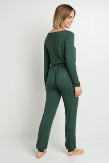 CAMILLE Pantalon de pyjama KAKI