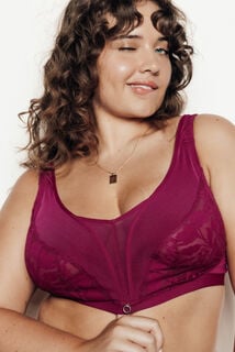 FRAN SOUTIEN-GORGE SANS ARMATURES PRUNE