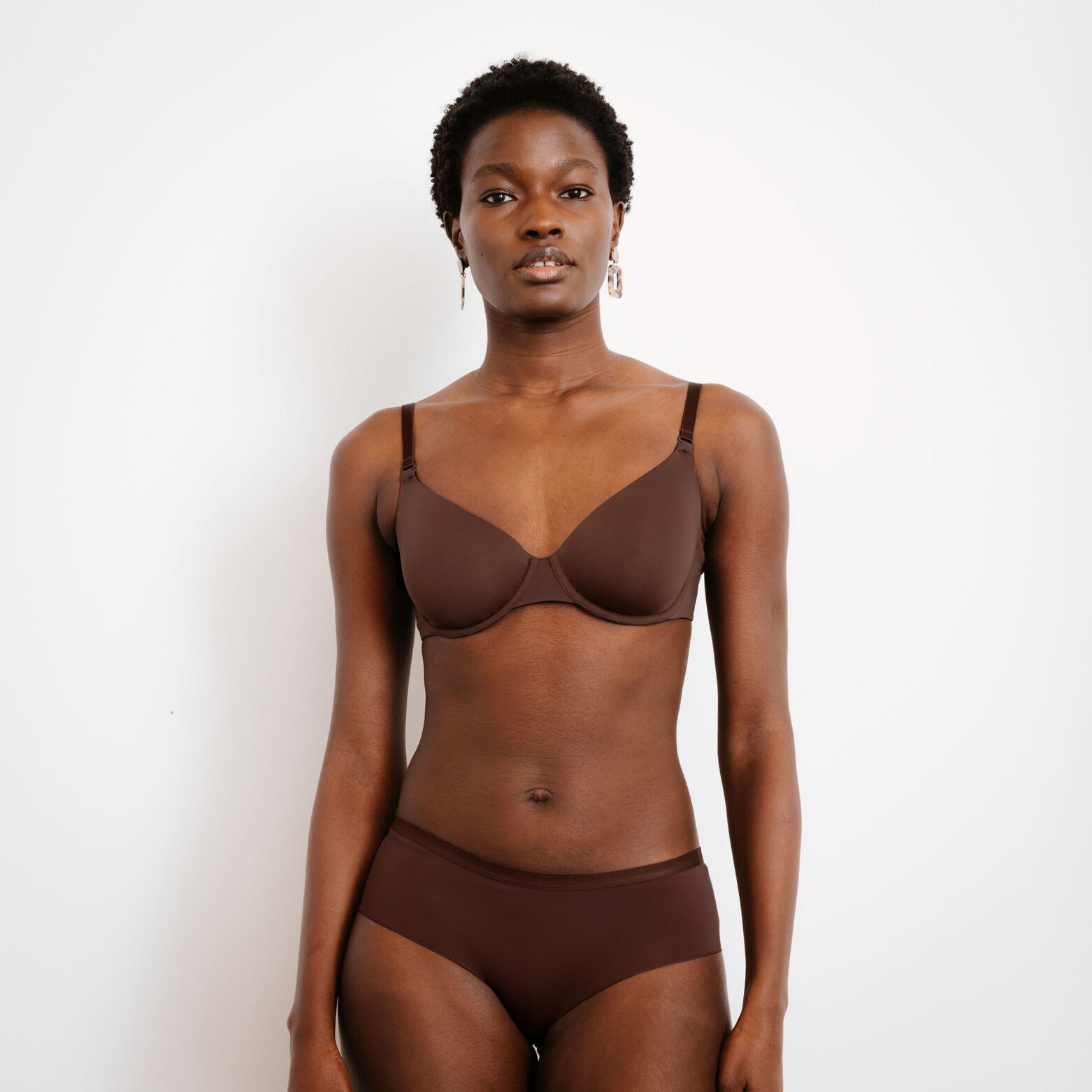 PERFECT SHORTY MICROFIBRE MARRON