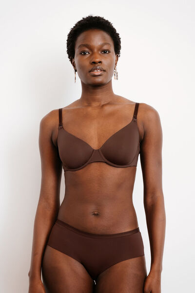 SHORTY MICROFIBRE MARRON