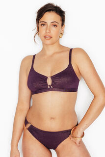 NESS Maillot de bain triangle PRUNE