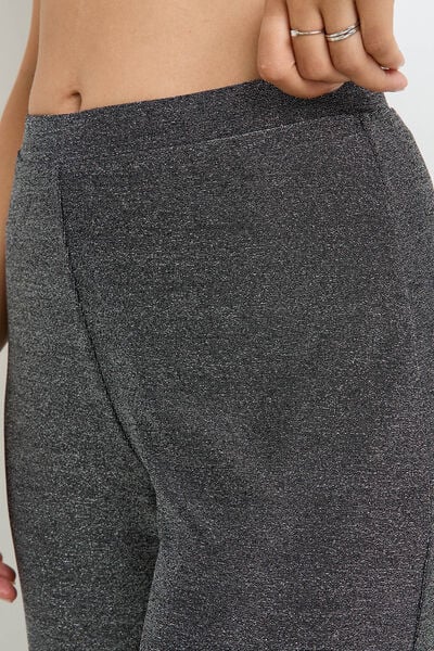 PANTALON PAILLETE GRIS CLAIR
