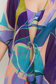 MONICA KIMONO DE PLAGE MULTICO VIOLET
