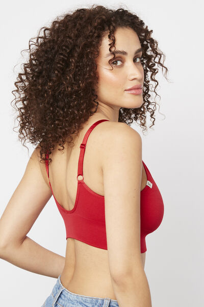 BRASSIERE SANS COUTURE ROUGE