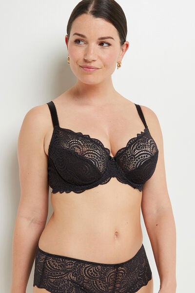 DENTELLE SOUTIEN-GORGE EMBOITANT DENTELLE NOIR