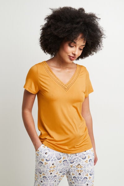 Tee-shirt manches courtes JAUNE
