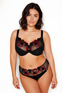 IMELDA SOUTIEN-GORGE GRANDE TAILLE MULTICO NOIR