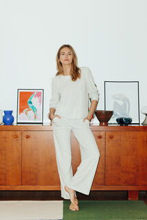 GAUFRETTE PANATALON DE PYJAMA GRIS CLAIR