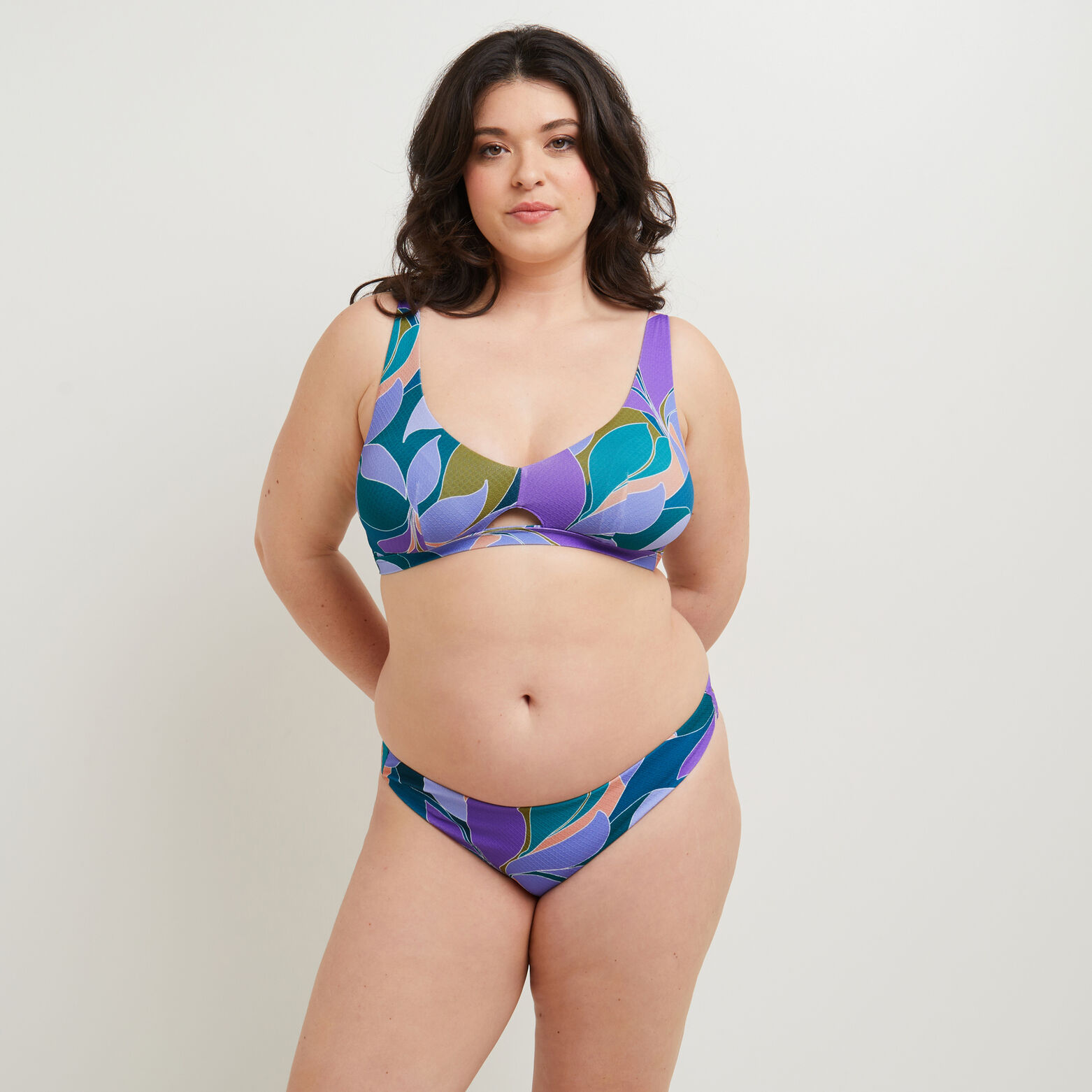 MONICA MAILLOT DE BAIN CULOTTE MIDI MULTICOLOR