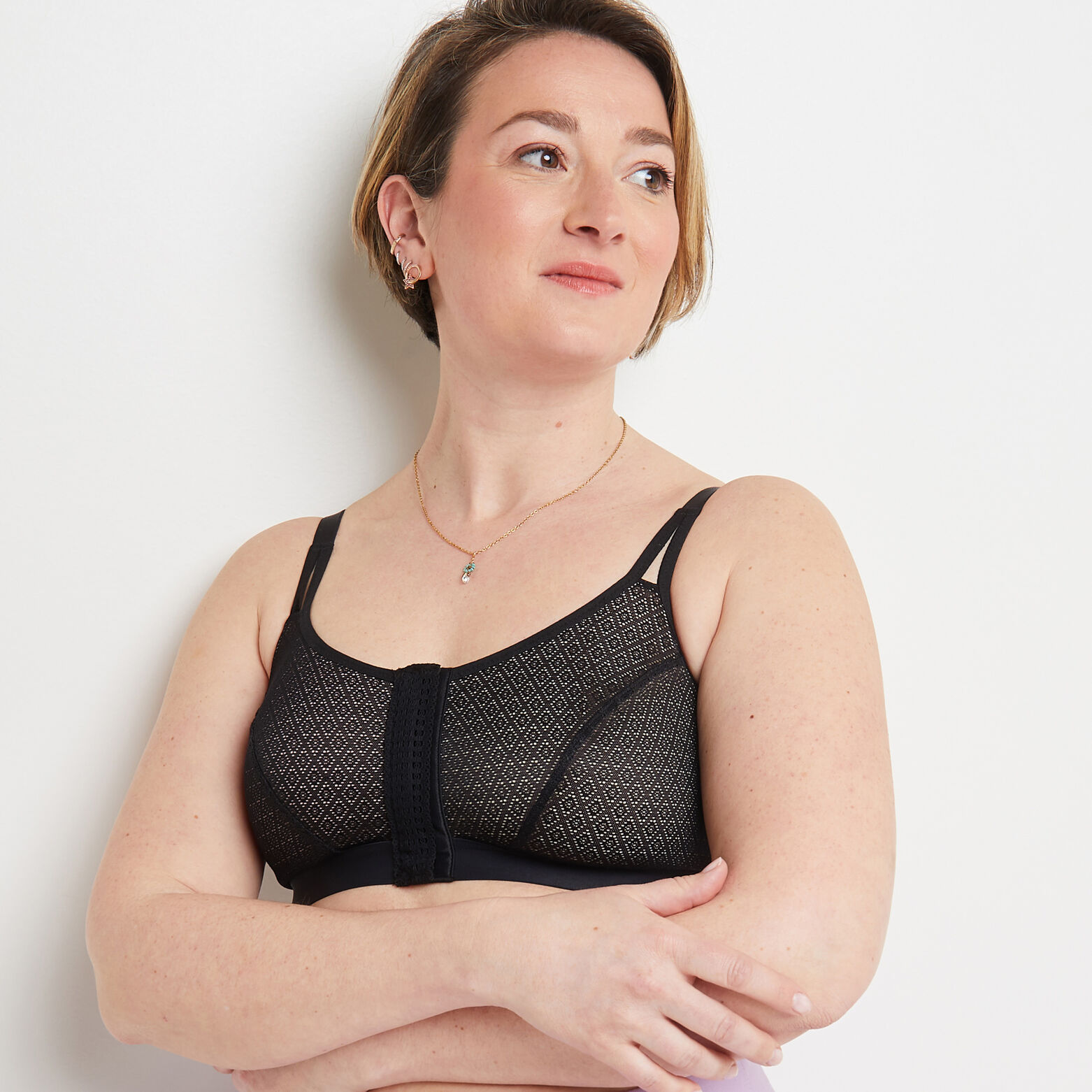 CLEA Soutien-gorge Post opératoire Brassière NOIR