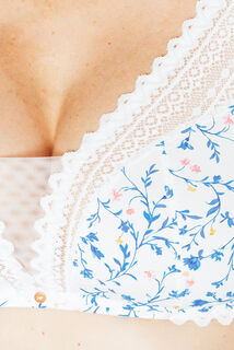 DOUCE SOUTIEN-GORGE SANS ARMATURES MULTICO BLANC