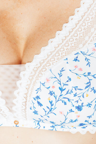 DOUCE SOUTIEN-GORGE SANS ARMATURES MULTICO BLANC