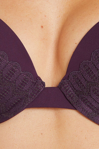 AURORE SOUTIEN-GORGE PUSH UP DENTELLE VIOLET