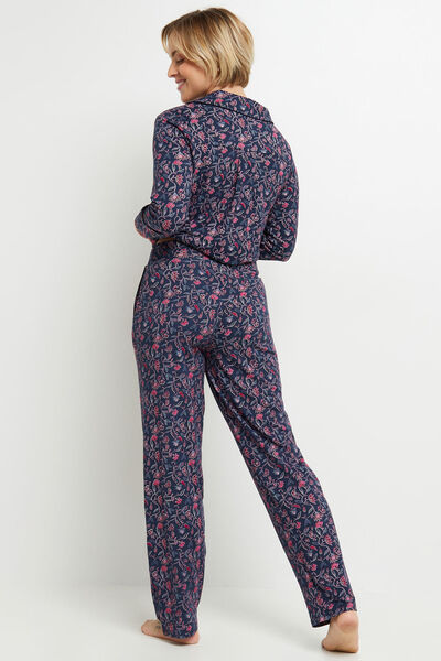 PANTALON PYJAMA MULTICO BLEU