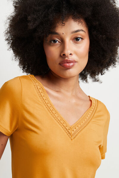 Tee-shirt manches courtes JAUNE