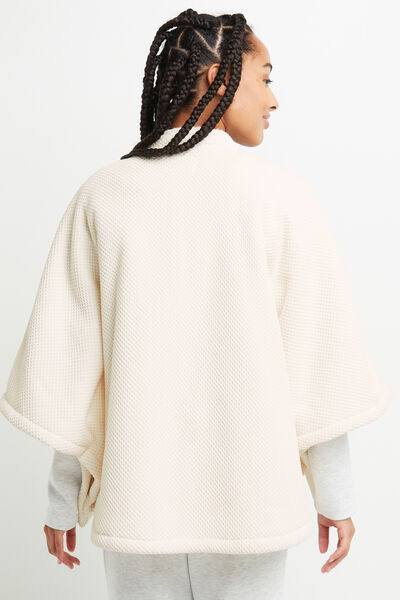 PONCHO ECRU