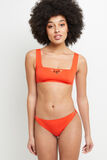 LISA MAILLOT DE BAIN SLIP BRESILIEN ORANGE