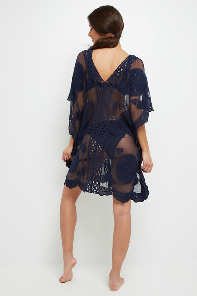 BEACHWEAR TUNIQUE BRODEE MARINE