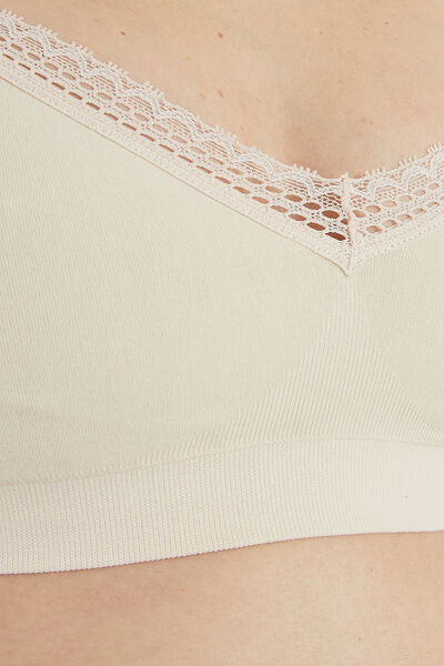 SUZON BRASSIERE ALLAITEMENT COTON POUDRE