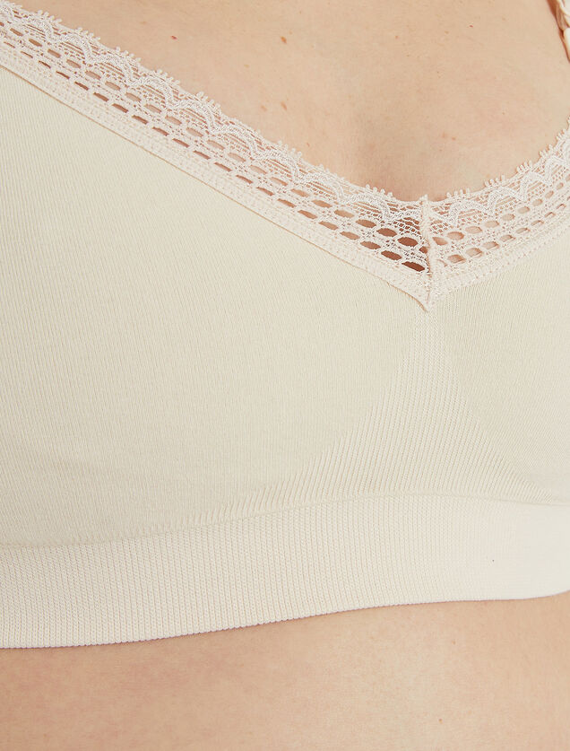 SUZON BRASSIERE ALLAITEMENT COTON POUDRE