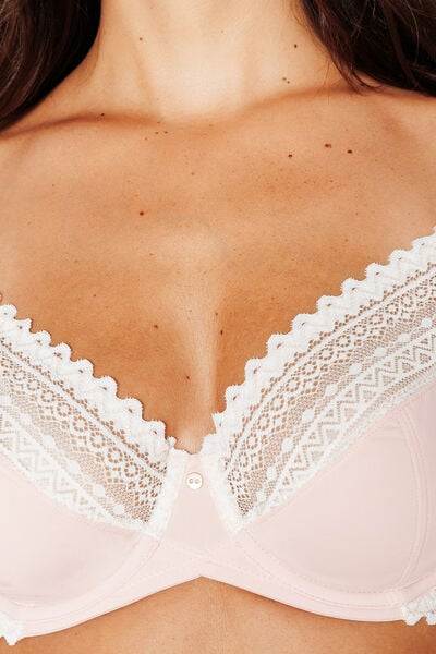 DOUCE SOUTIEN-GORGE EMBOITANT MICROFIBRE POUDRE
