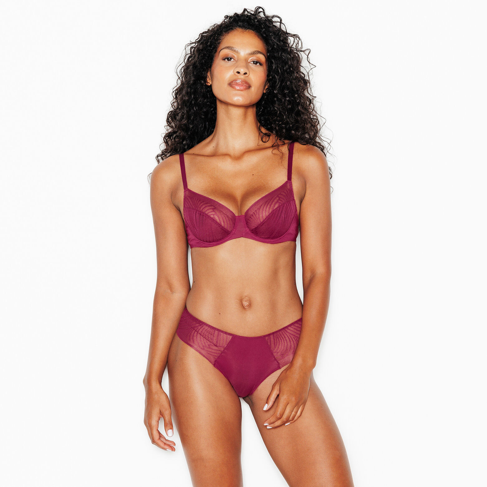JANICE SHORTY DENTELLE VIOLET