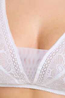 GABI+ soutien-gorge sans armatures dentelle BLANC