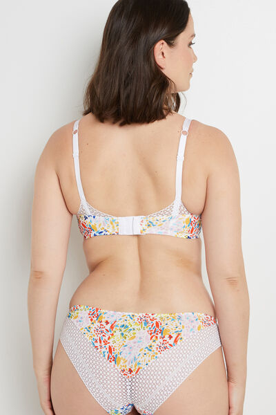 VANITY SOUTIEN GORGE AMPLI EMBOITANT BLANC/ORANGE
