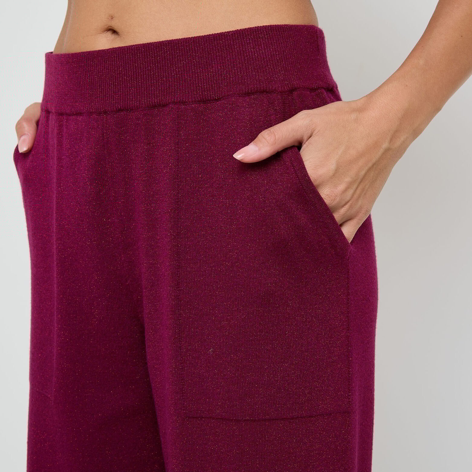 FANTASTIQUE PANTALON AVEC LUREX BORDEAUX
