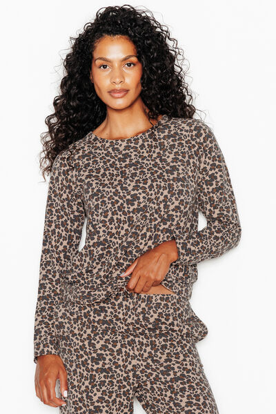 TEE-SHIRT MANCHES LONGUES MULTICO MARRON
