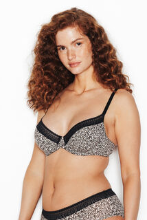 INFINITY SOUTIEN-GORGE EMBOITANT COTON MULTICO NOIR